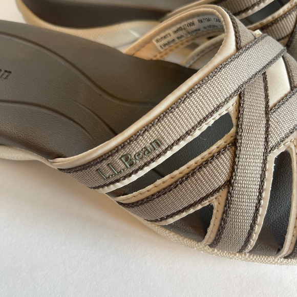 L.L.Bean Women's Boothbay Slide Sandals Size 8M Sporty Comfort Nylon‎ Webbing - Picture 8 of 10